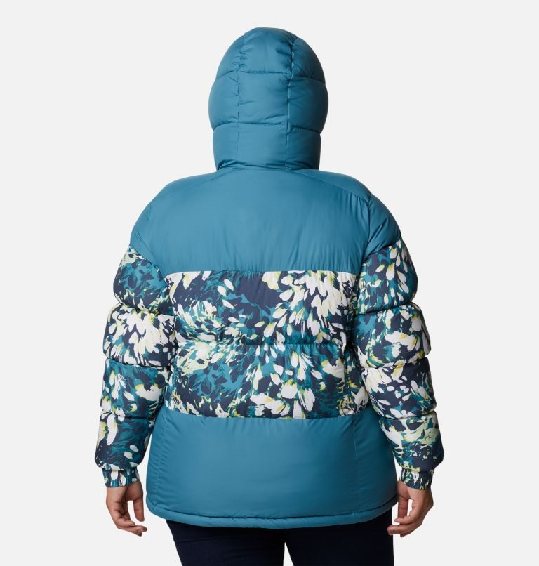 Women's Columbia Pike Lake II Insulated Jackets Turquoise / Flower | Plus Size CA-F05LA